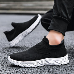 Men's Slip On Casual Shoes Breathable Shock Absorbing Travel Jogging