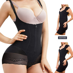 Lace Stitching Shaping Bodysuit Tummy Control Butt Lifting Body Shaper