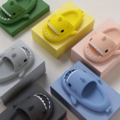 Girl's Shark Slides Comfy Non Slip Slippers