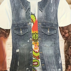 Men's Printed Casual Street Style Tee Shirt