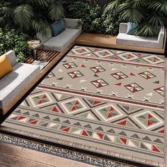 Modern Geometric Kitchen Rug Soft Faux Sheepskin Floor Mat