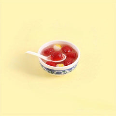 Chinese Style Simulated Mini Porcelain Bowl Food Toy Kitchen Model Dish