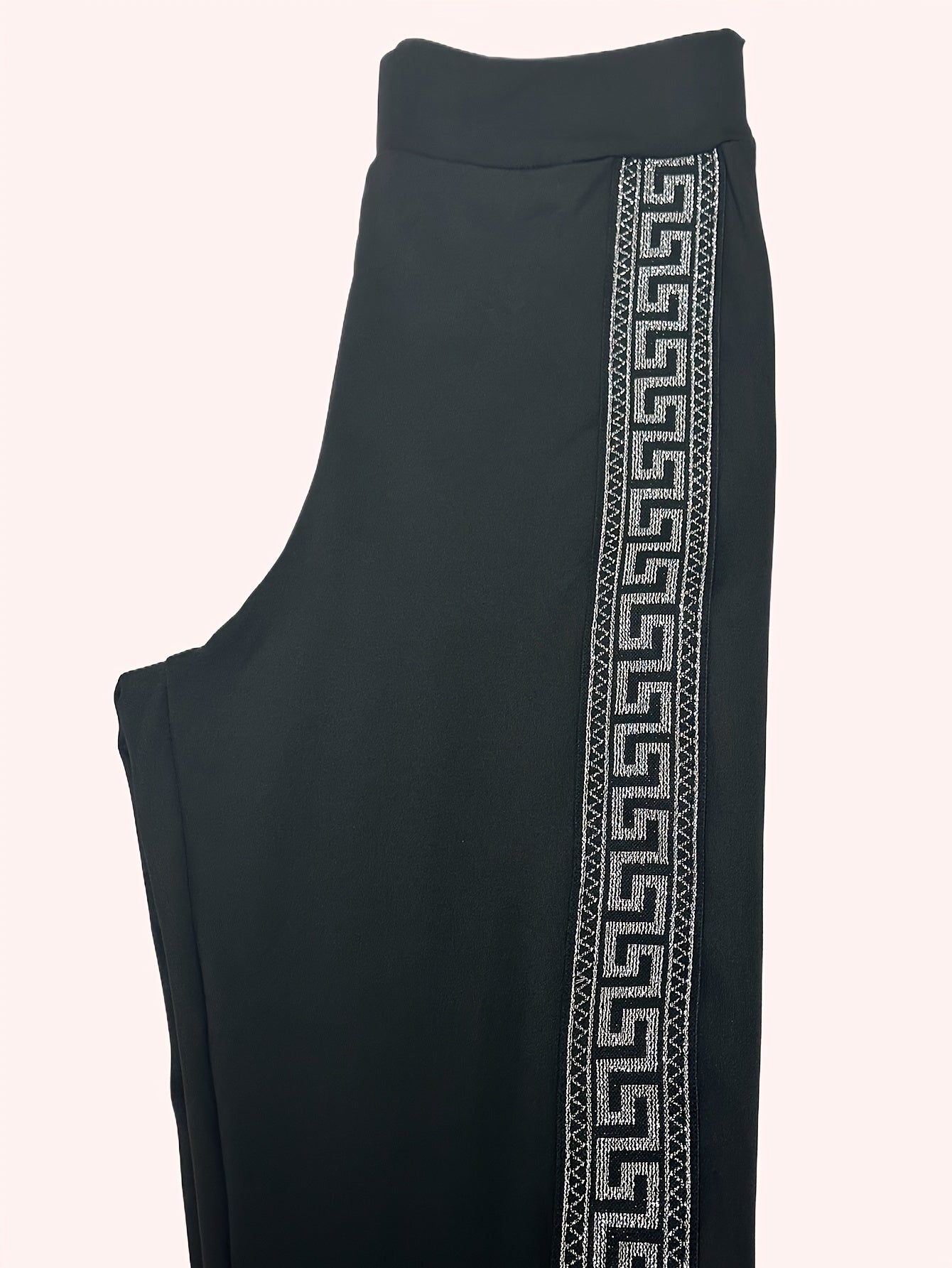 Geometric Print High Waist Tummy Control Leggings