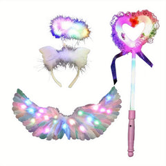Light Up Feather Wings Fairy Wings Halloween Costume