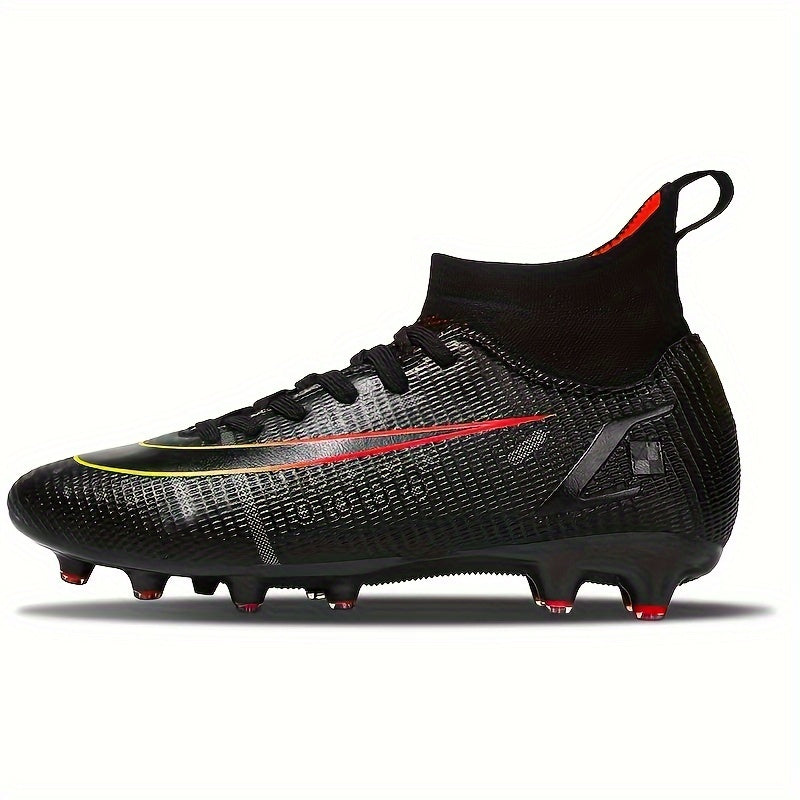 Boy's High Top Non Slip AG Soccer Cleat Comfy Outdoor Breathable Cleats