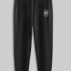 Skull Print Men's Sweatpants Loose Casual Trousers