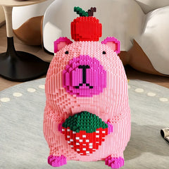 Capybara Couple Puzzle Building Blocks DIY Craft Kit for Teens & Adults