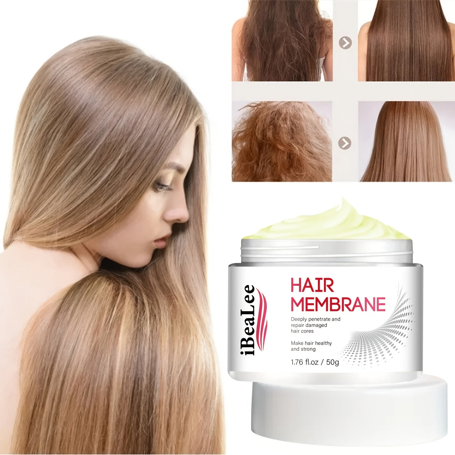 Keratin Hair Mask Repair & Beauty Hair Care Cream w/ Vitamin Complex E