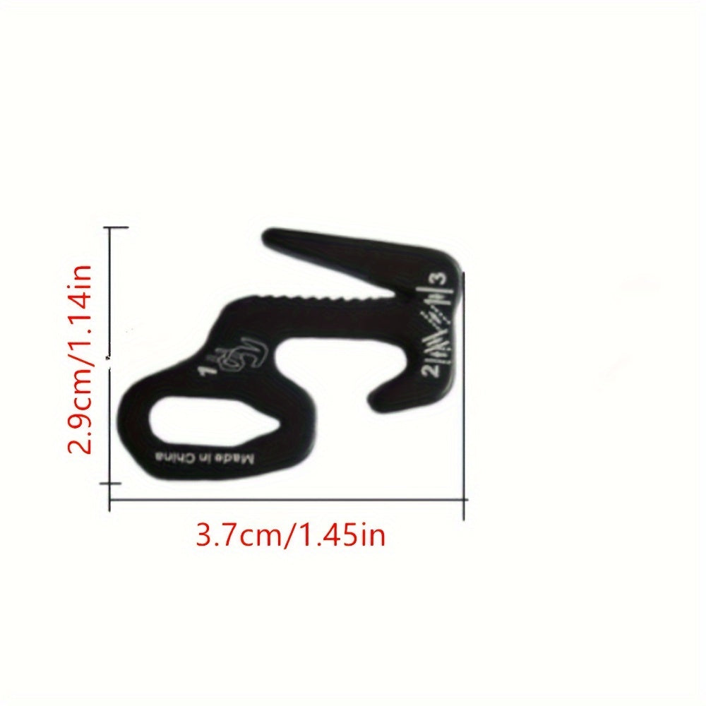 Aluminum Alloy Tent Hook Rope Tightener Camping Accessory