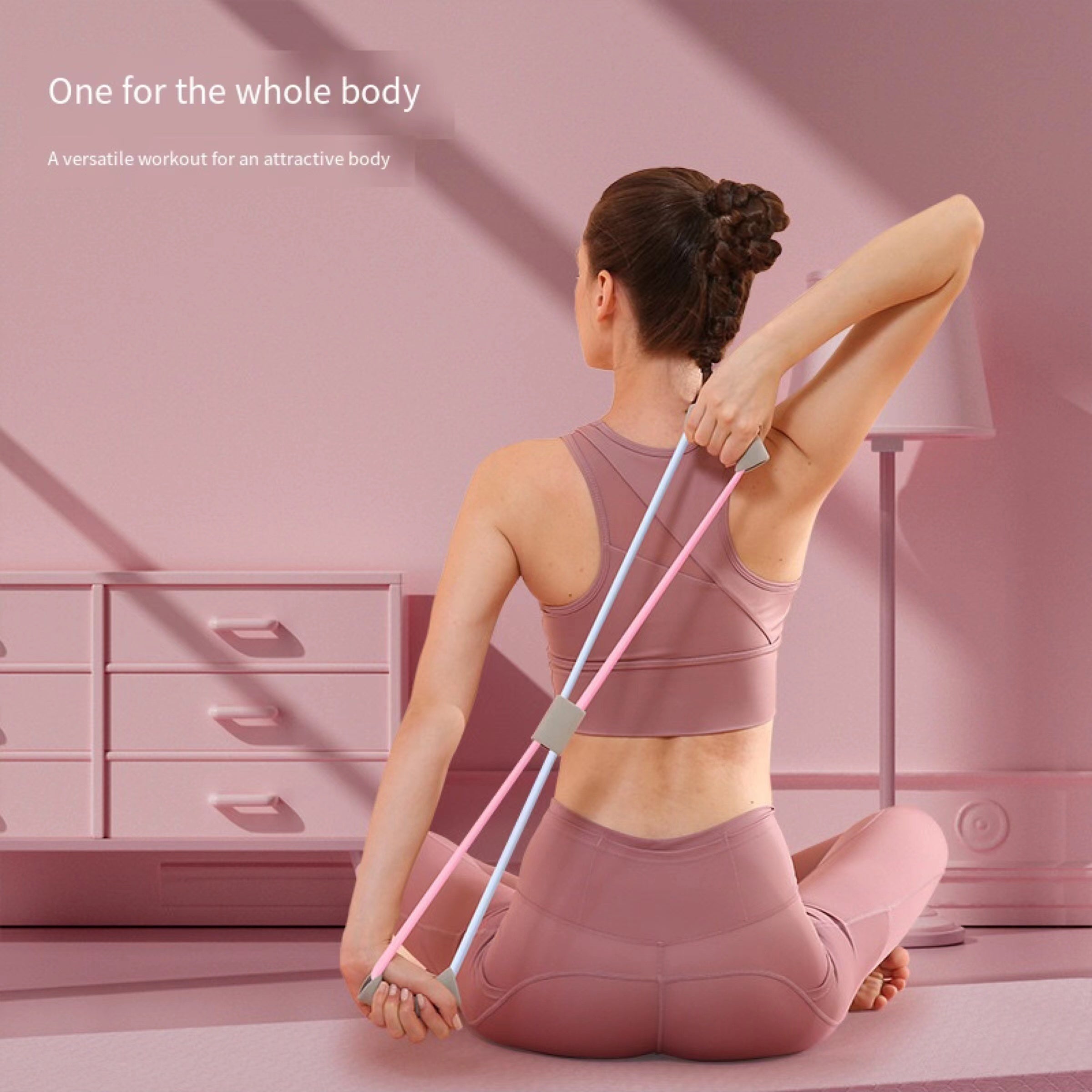 8 Shaped Tension Stretcher for Back Exercise Yoga Stretching