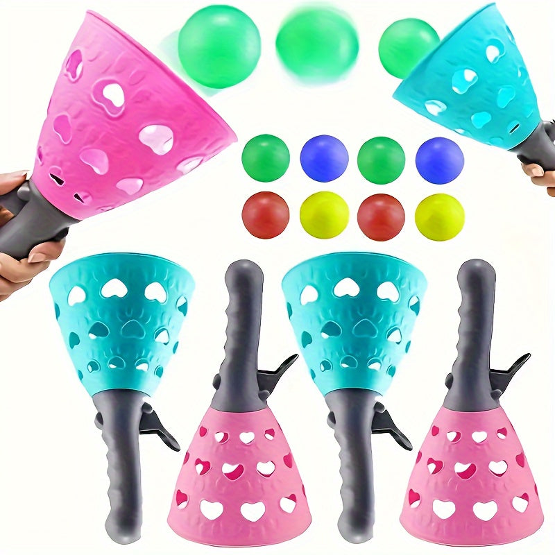 Launch And Catch Game with Catch Launcher Baskets & Balls