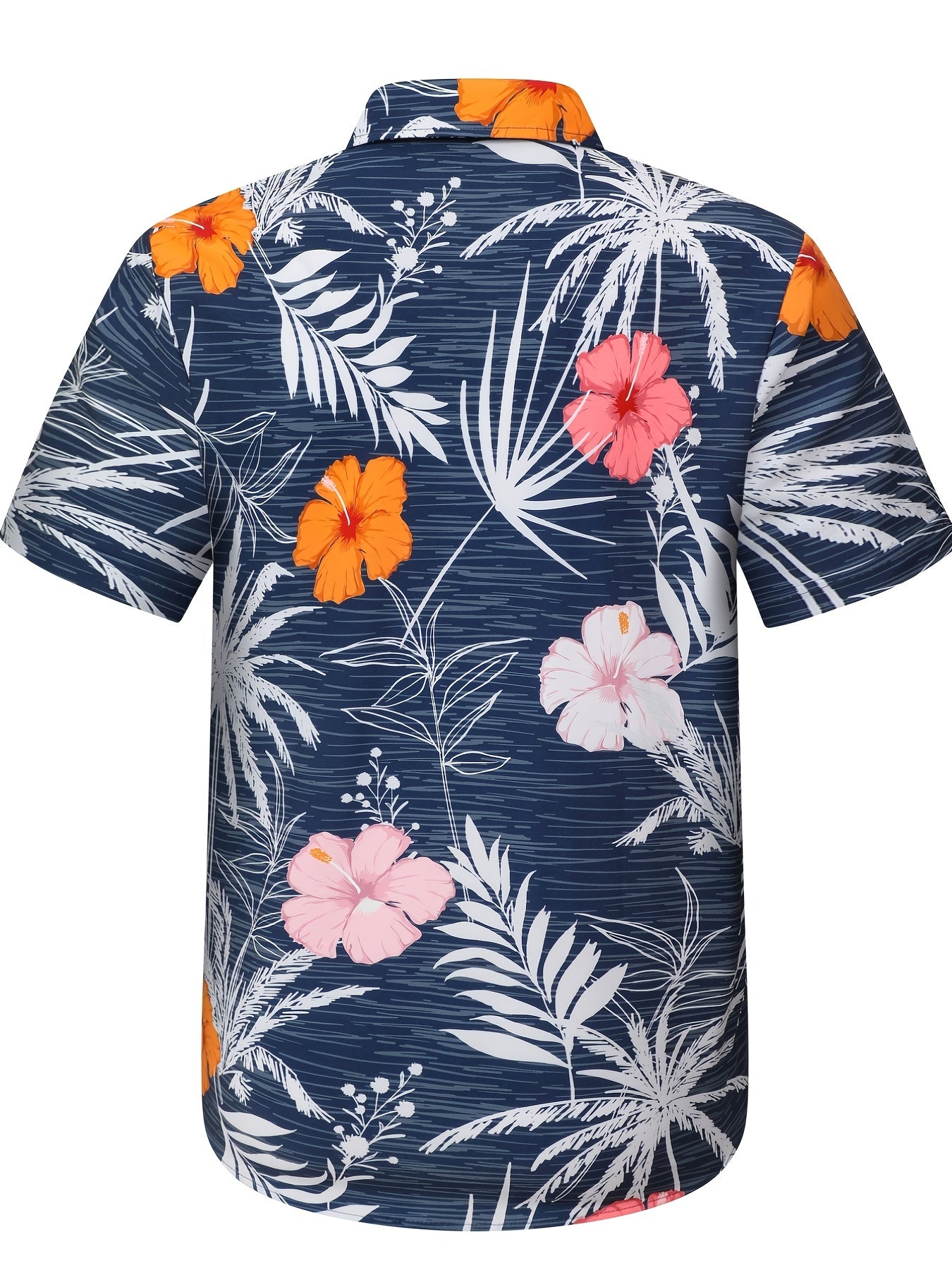 Men's Hawaiian Floral Graphic Shirt Casual Button Up Short Sleeve