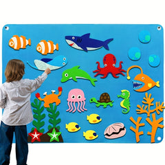 Felt Board Story Set for Toddlers - Ocean & Outer Space Theme