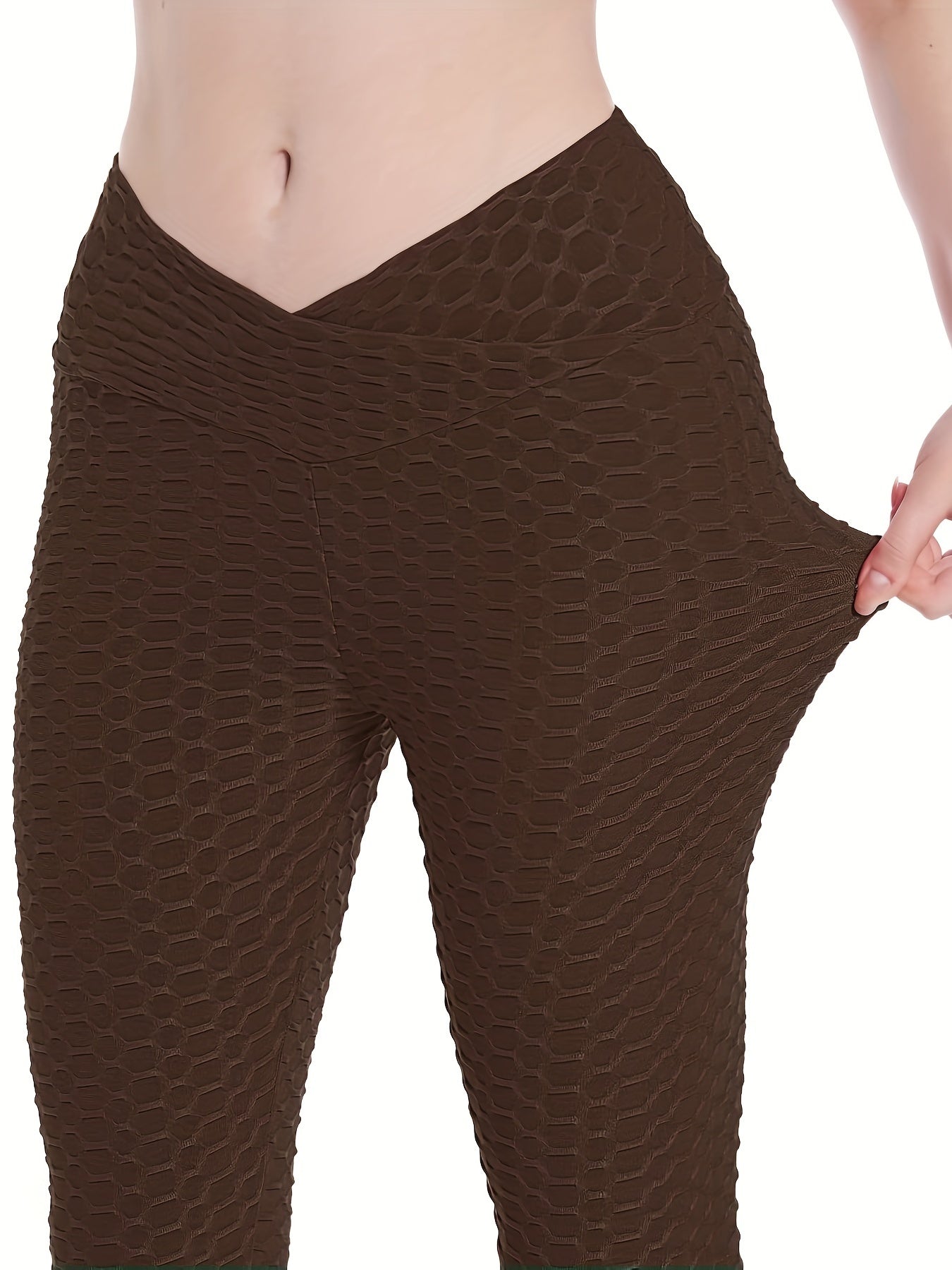 High Waist Yoga Pants Tummy Control Ruched Butt Lifting Leggings