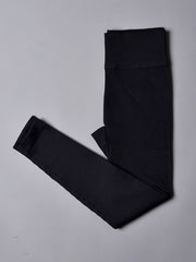High Waist Ribbed Yoga Leggings - Women's Activewear