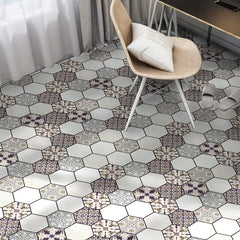 Thickened Simulation Tile Retro Pattern Floor Sticker Waterproof Home Decoration