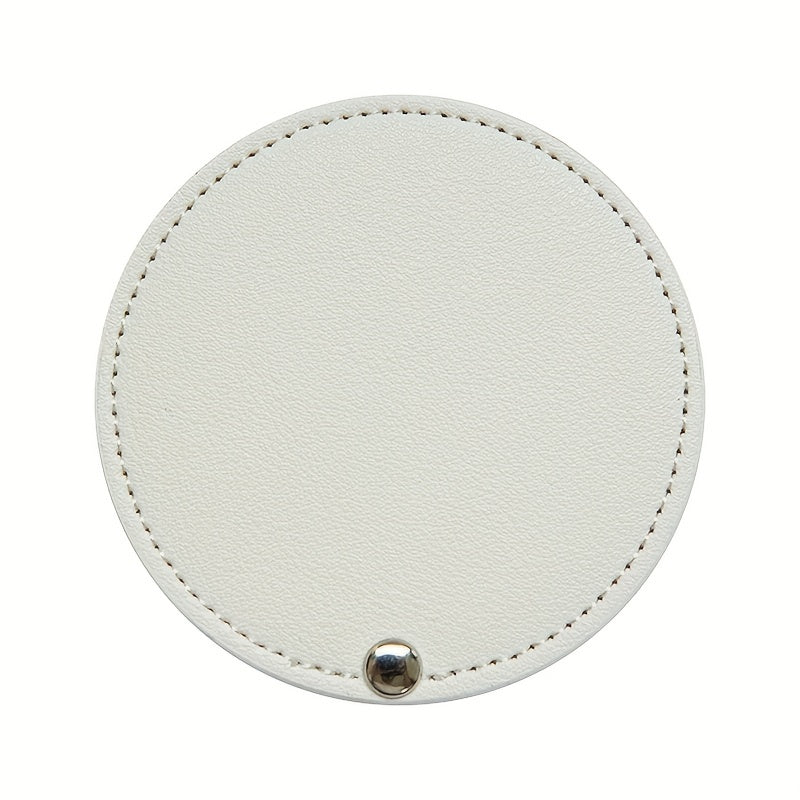 Compact Round Makeup Mirror with Cover Single Sided