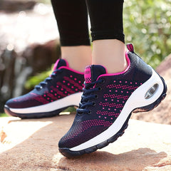 Women's Breathable Running Shoes Air Cushion Mesh Athletic Sneakers