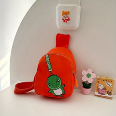 Kids Dino Chest Bag Coin Purse Satchel Travel Hiking Shoulder Daypack