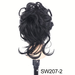 Synthetic Curly Hairpiece Hair Claw Wig Bun Hair Claw Chignon Shark Cla