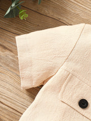 Baby Boys Casual Short Sleeve Shirt & Shorts Set for Summer