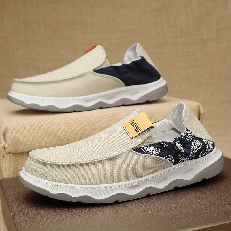 Men's No Tie Lace Slip On Loafers Casual Shoes
