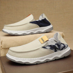 Men's No Tie Lace Slip On Loafers Casual Shoes