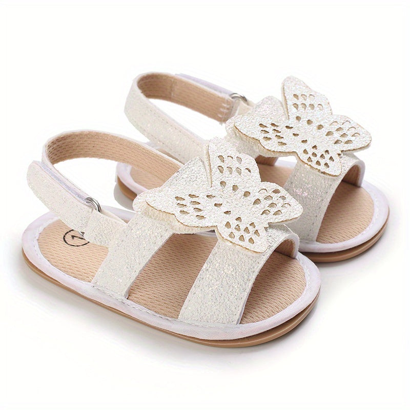 Girls Bowknot Sandals Lightweight Non Slip Comfy Crib Shoes