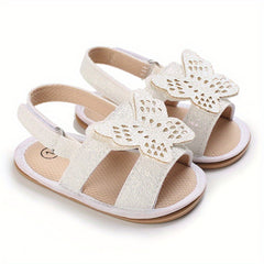 Girls Bowknot Sandals Lightweight Non Slip Comfy Crib Shoes