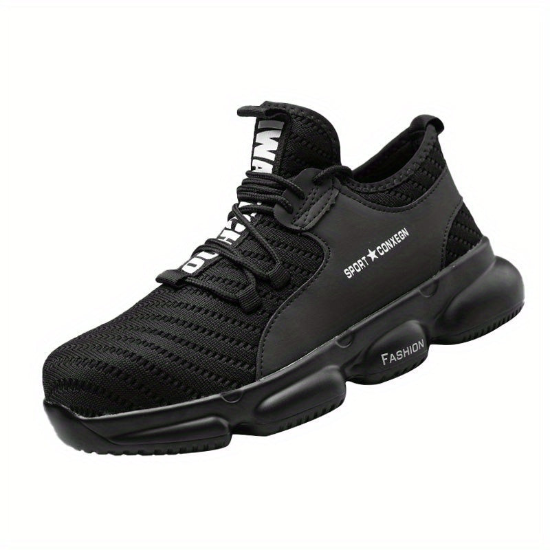 Men's Steel Toe Work Safety Shoes Anti Smashing Non-Slip