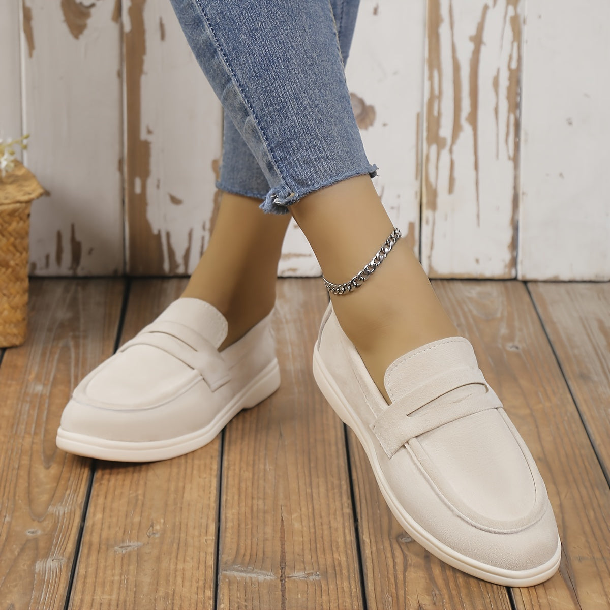 Women Casual Flat Loafers Slip On Lightweight Shoes