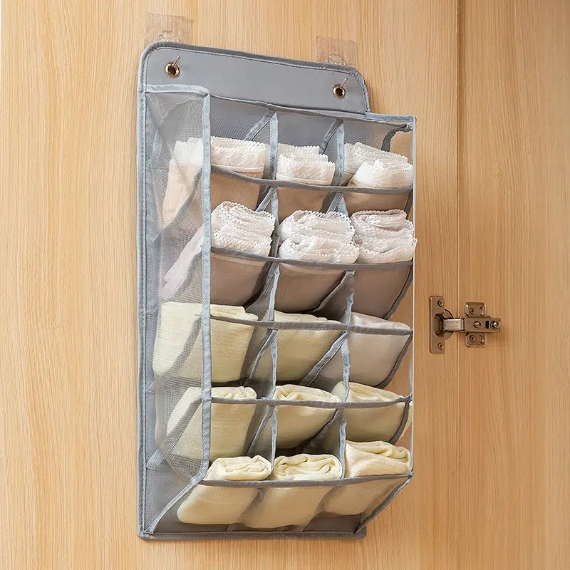 1pc Wall Hanging Storage Bag Underwear Socks Hanging Storage Bag