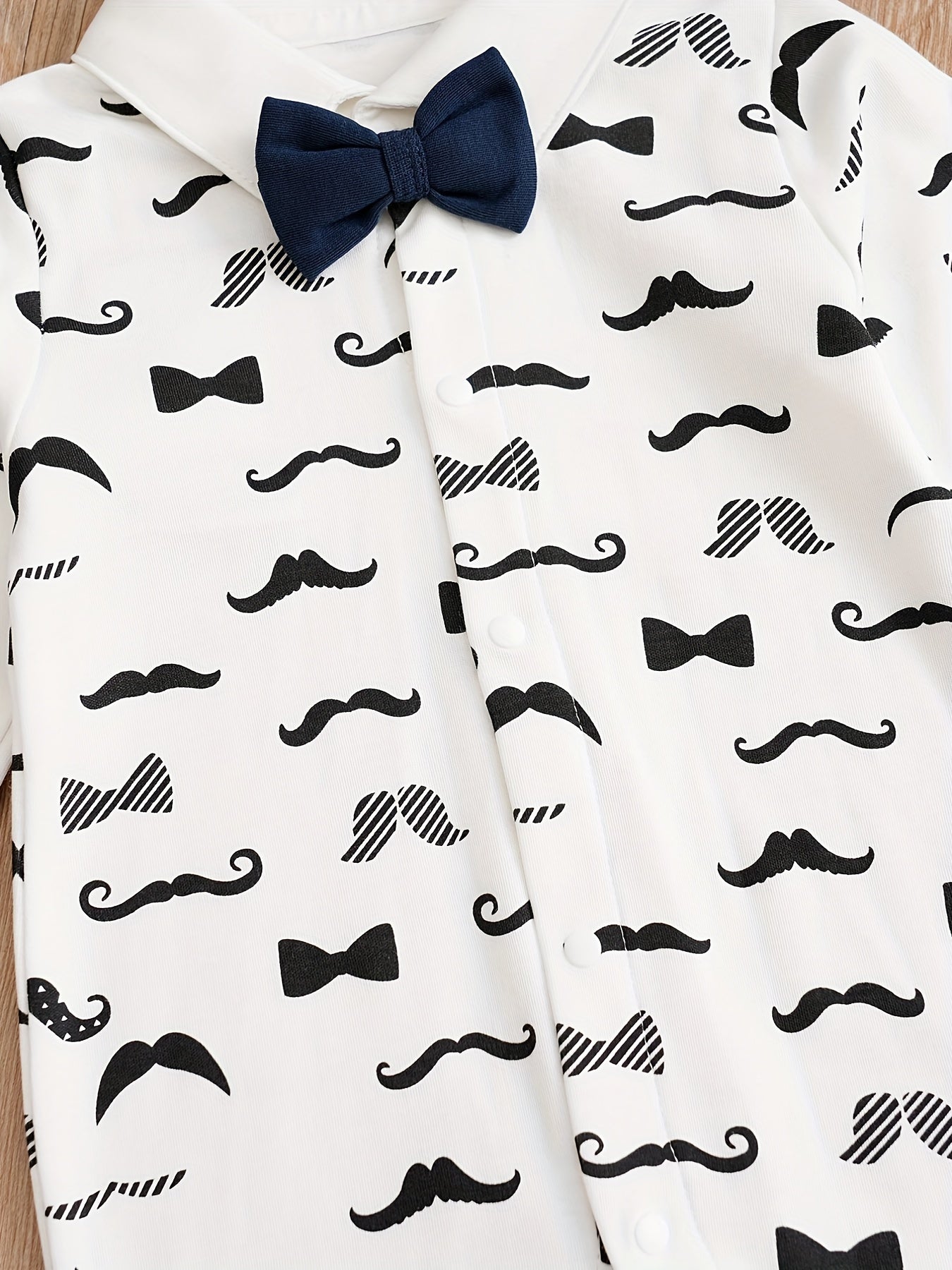 Baby Boy Spring Gentleman Rompers with Bow Tie