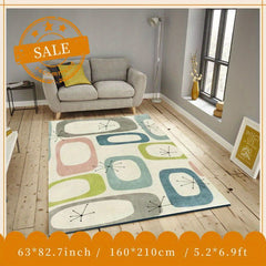 Soft Faux Cashmere Area Rug Anti Slip Heavy Duty Dirt Resistant 31.5x47.2