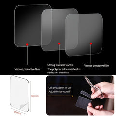 10pcs Double Sided Waterproof Viscose Tape Non Mark Sticker