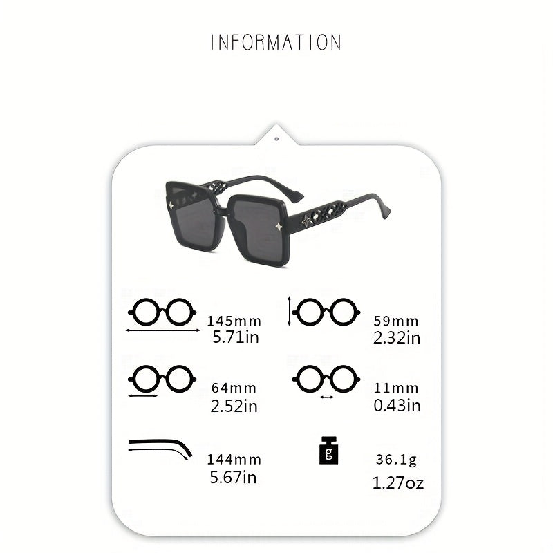 Large Square Sunglasses Gradient Glasses UV400