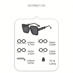 Large Square Sunglasses Gradient Glasses UV400