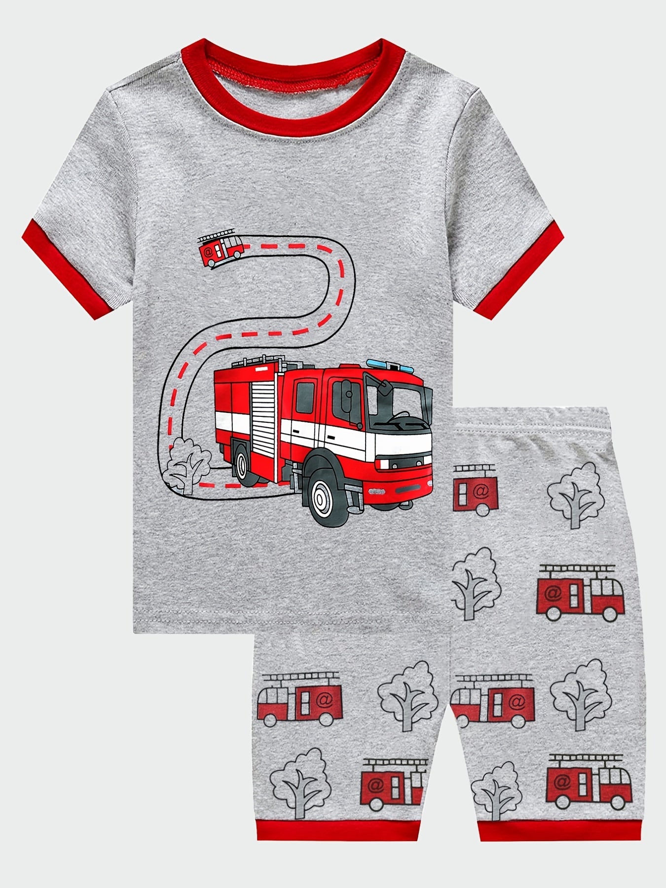 Boys Car Print Pajama Set Family Outfit