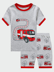 Boys Car Print Pajama Set Family Outfit
