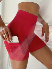 Seamless Yoga Sports Shorts High Waist Biker Shorts Women's Activewear
