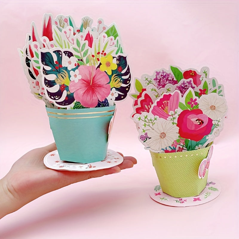 Mother's 3D Greeting Card Creative Gift Paper Carving Decoration Ornament