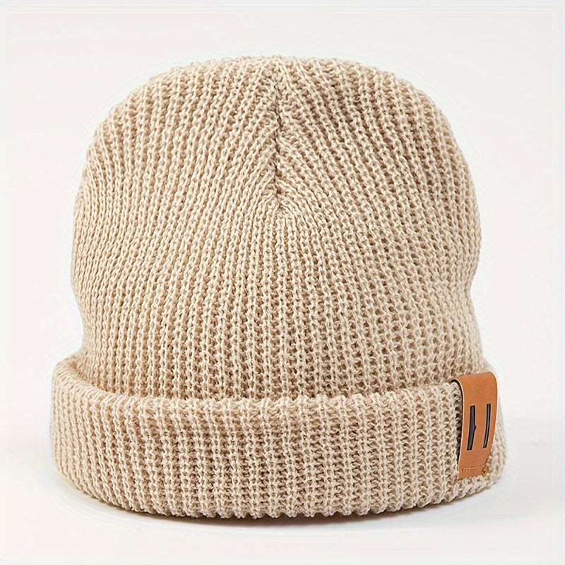Men's Knitted Winter Beanie Hat Outdoor Coldproof Ski Cycling Hat