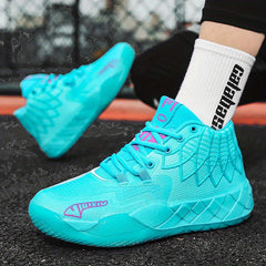 Men's Shock Absorbing Ankle Top Basketball Shoes Non Slip Athletic Style