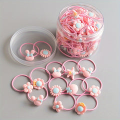 40pcs Kids Elastic Hair Rope Girls Headwear Hair Accessories