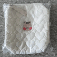 Embroidery Quilted Mommy Bag Stroller Storage Hanging Bag