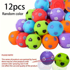 12pcs Fidget Spinner Soccer Ball Toys Colorful Football Party Favor Bags