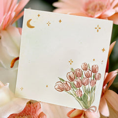 Galaxy Rose Poem Memo Pad Note Pad 100 Sheets Sticky Notes