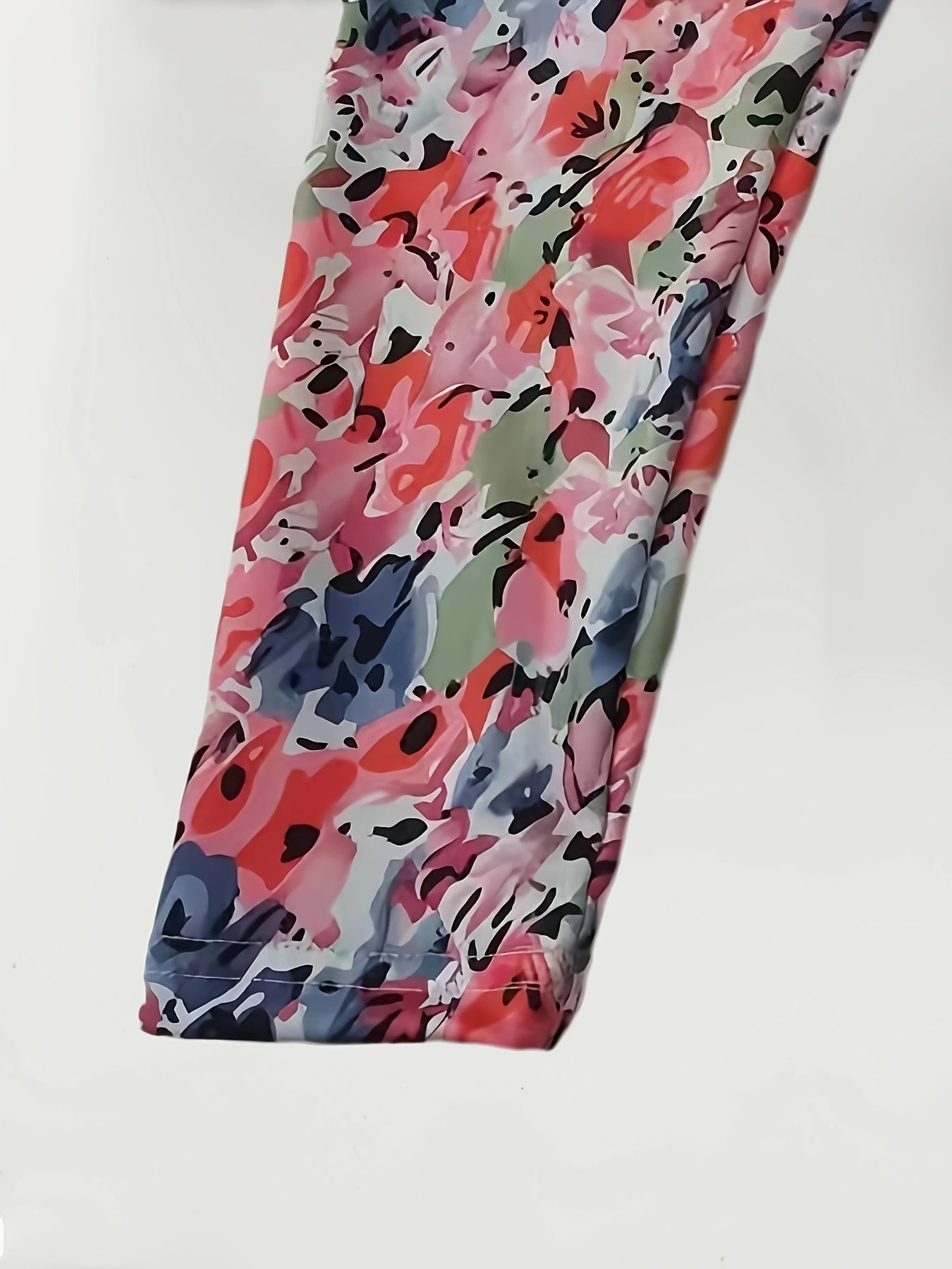 Girls Flower Painting Graphic Leggings All Seasons