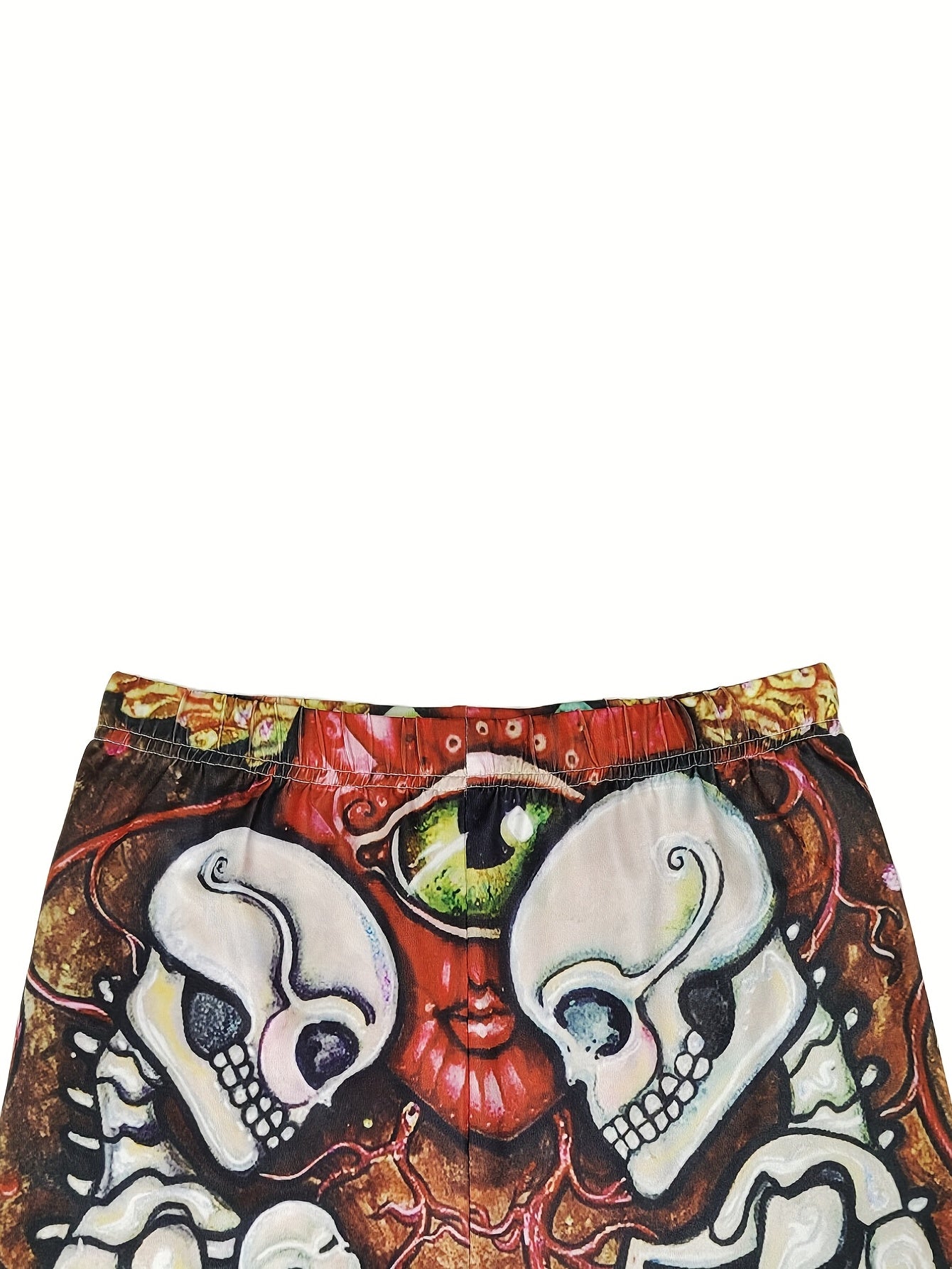 Skeleton Print Skinny Leggings Stretchy Leggings Women's Clothing