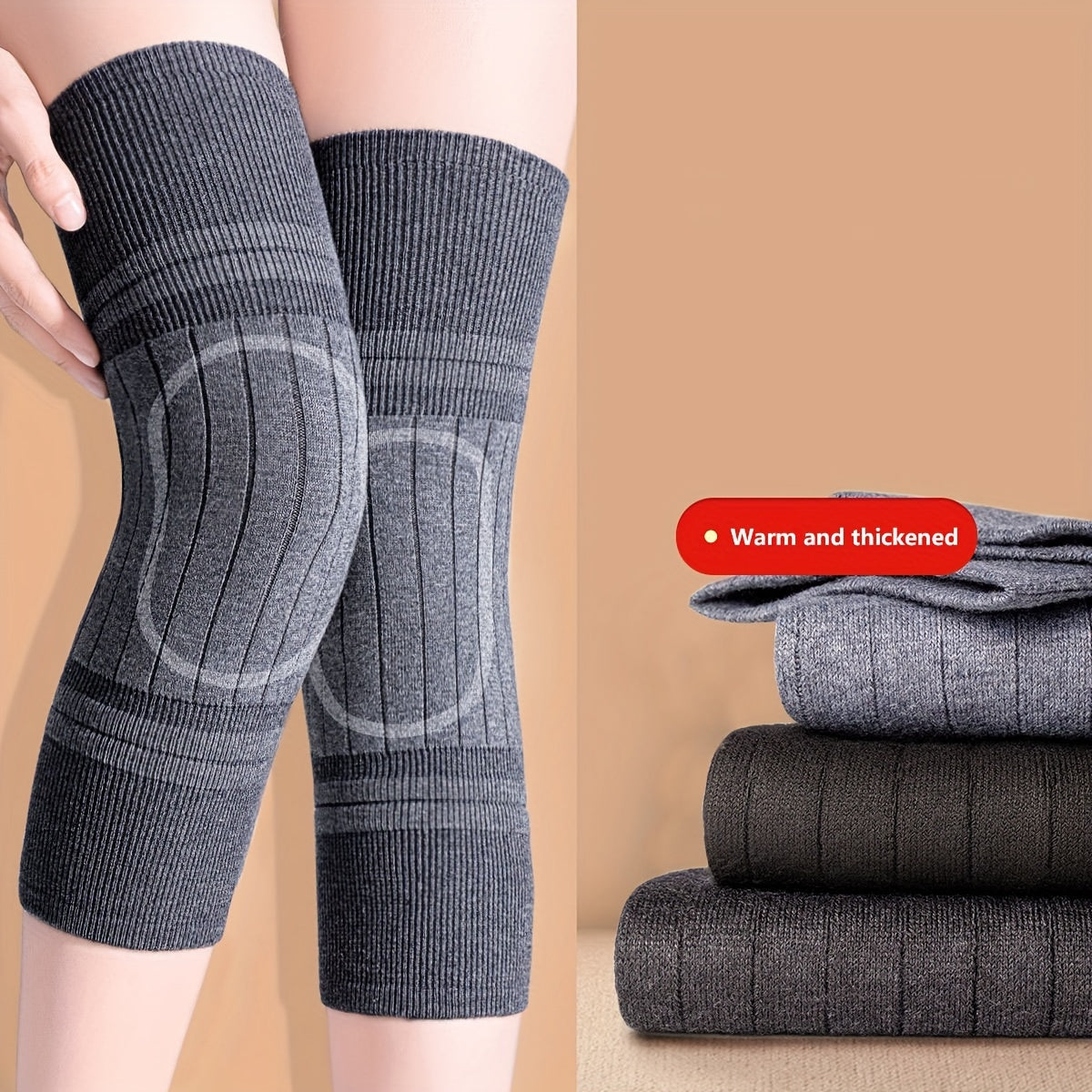 Thick Knee Pads for Winter, Daily Wear, Travel, Sports